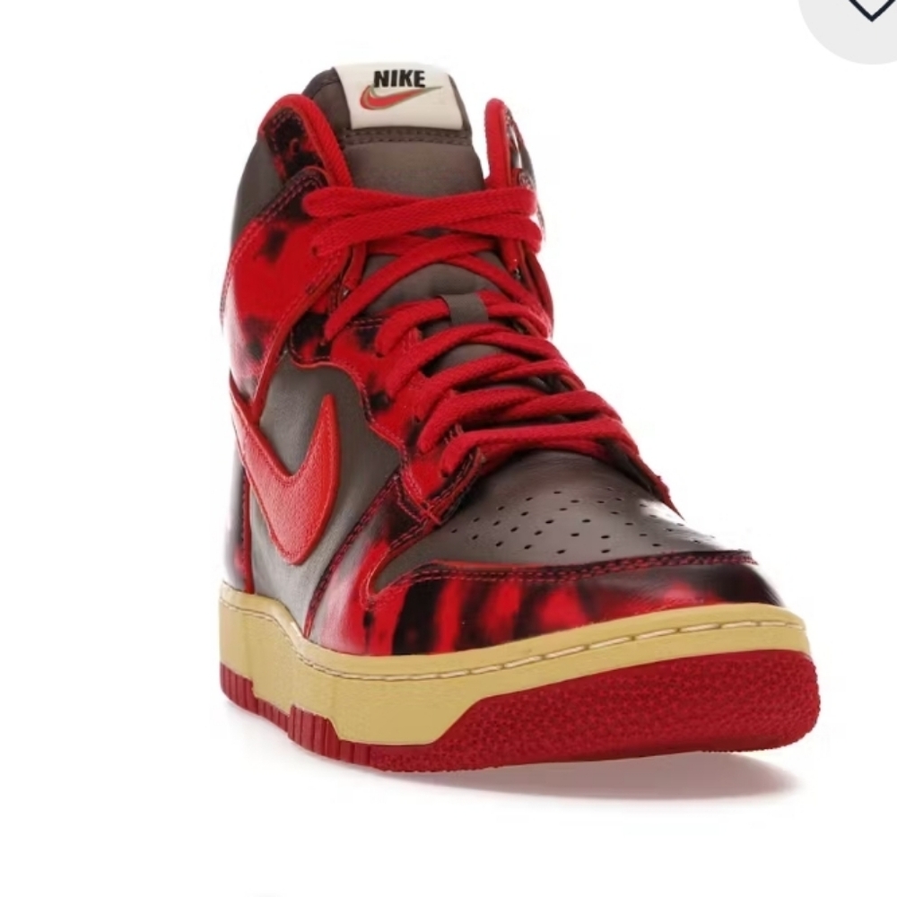 Nike Dunk High Red and Black Sneakers